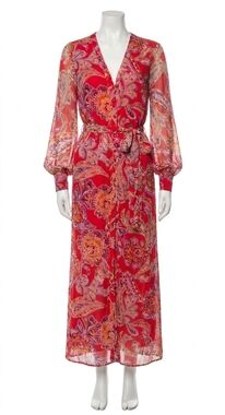 NEW GILNER FARRAR hana dress in paisley floral